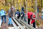 Assembling a bridge section