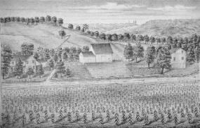 Historical depiction of Hammond-Cranz farm.