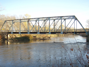 Fitzwater Bridge over the Cuyahoga River in CVNP