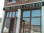 Outside the Wright Cycle Company shop