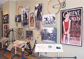 Inside of Wright Cycle Company building