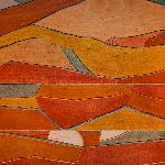 East Fork Cabin, Ron Senungetuk, 2008. Materials: Carved and painted maple panel.