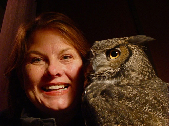Artist Gina Hollomon and Gus