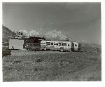 Bus at Eielson Visitor Center 1966