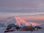 Alpenglow at 14 Camp