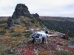 Helicopter at Castle Rock