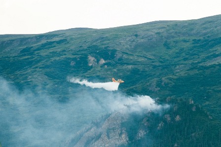 water drop on Brooker Mt Fire in Kantishna