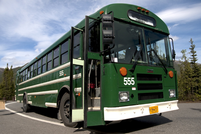 A shuttle bus