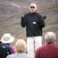A Park Partner Interpreter presents a program in Denali