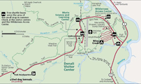 Entrance Area Map - Denali National Park