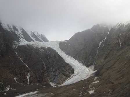 cascading glacier ice web