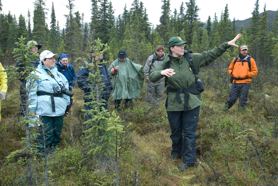 Visitors enjoying a Discovery Hike