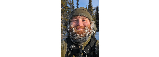 A happy backcountry camper