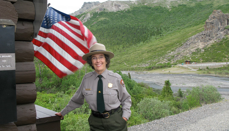 A park ranger at Savage River Checkstation