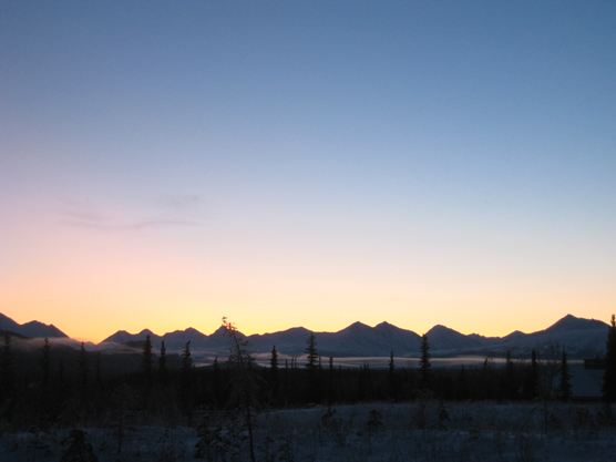 The winter sun