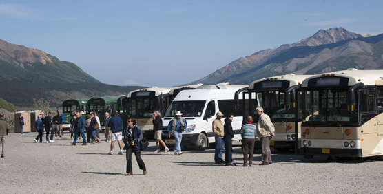 The Toklat River Contact Station is also a rest stop
