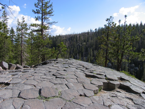 View from the top of the Postpile