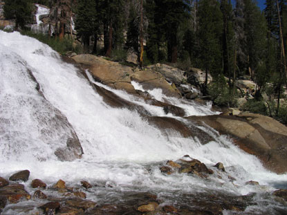 Minaret Falls in early summer