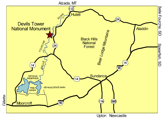 Devils+tower+national+monument+map