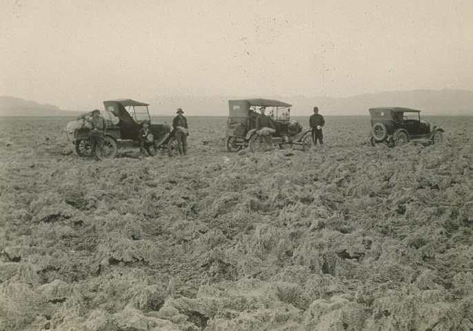 Like these 1920’s era travelers, the original Grinnell study researchers endured harsh conditions. NPS photo.