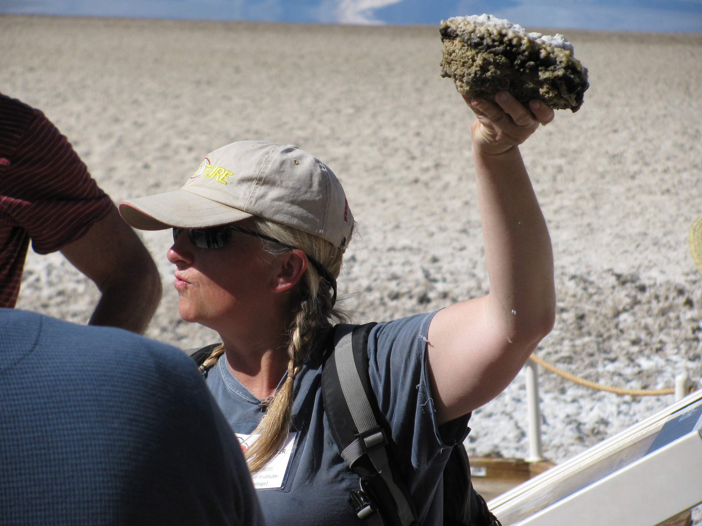Dr. Susanne Douglas talks about microbial research in the Badwater Basin.