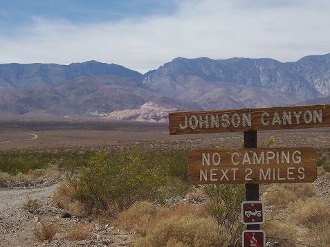Junction of Johnson Canyon and West Side Road
