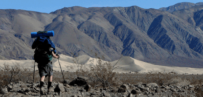 Backpacking at Panamint Dunes