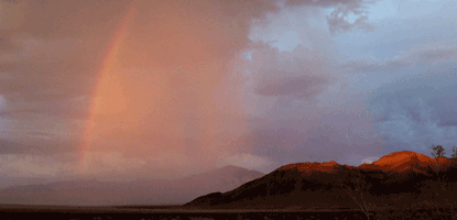 Desert Rainbow, a rare Death Valley treat