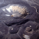 Aerial view of Ubehebe Crater