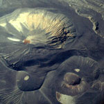 aerial view of Ubehebe Crater