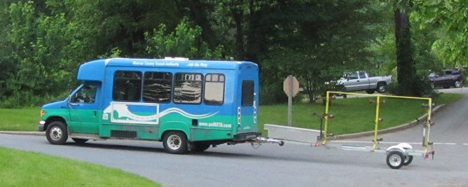 MCTA bus at Bushkill Access
