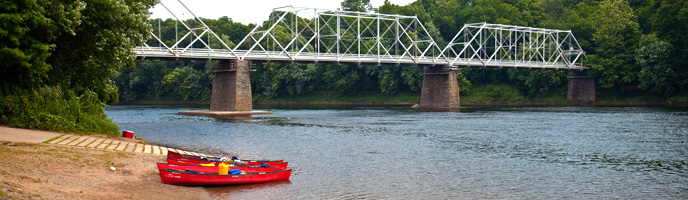 Canoes at Dingmans Ferry Access