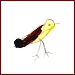 A child's drawing of bird