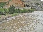 Harding Hole campsites 2 & 3 at 22,000 cubic feet per second