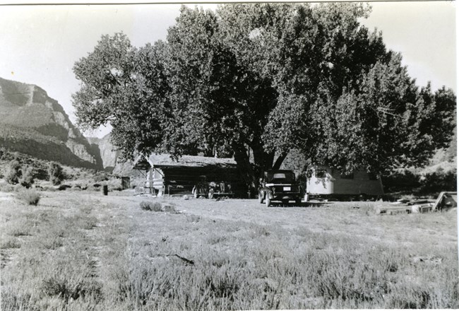 Wade and Curtis Cabin taken in 1941