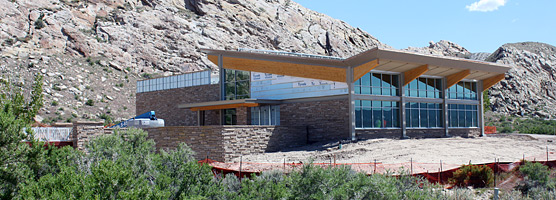 Quarry Visitor Center under construction on May 13, 2011 is anticipated to receive a Gold LEED certification.