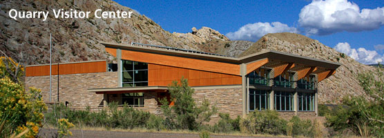 The new Quarry Visitor Center nears completion on September 5, 2011.