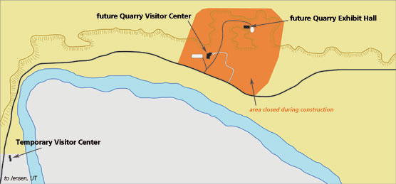 map showing location of construction area
