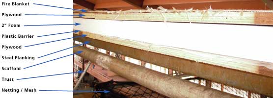 numerous layers protect the wall of fossils