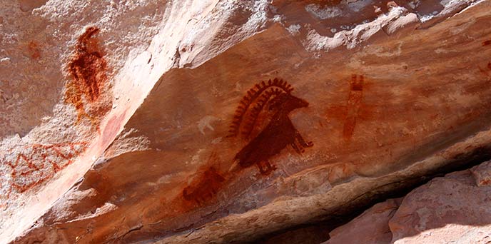 Deluge Shelter pictographs