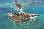 Fort Jefferson aerial looking east