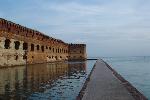 Deteriorating walls of Fort Jefferson