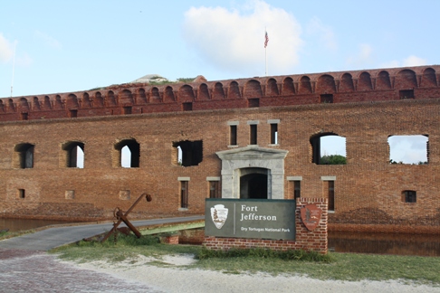 Sally port entrance to Fort
