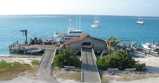Self Service fee station at Garden Key Dock