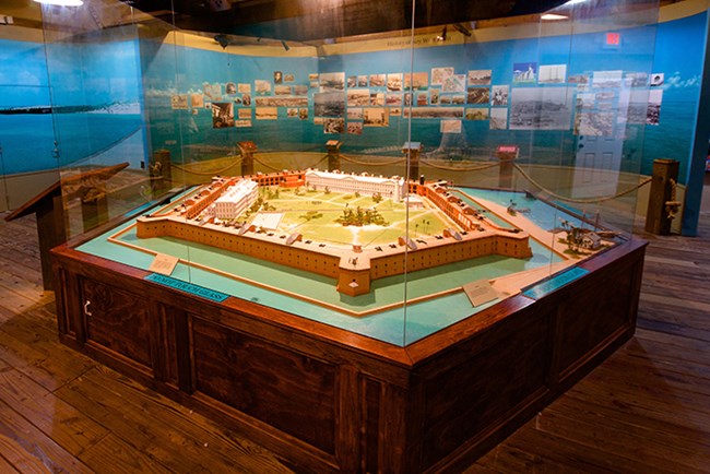 11-foot diameter scale model of Fort Jefferson