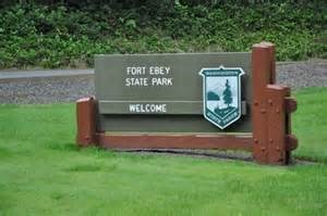 Sign at entrance to Ft. Ebey State Park.