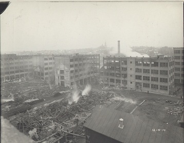The Phonograph Works the day after the fire. December 10, 1914. The Phonograph Works the day after the fire. December 10, 1914.