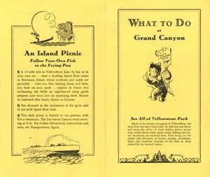 Brochure for What to Do at the Grand Canyon