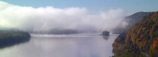 View from Fire Point at sunrise
