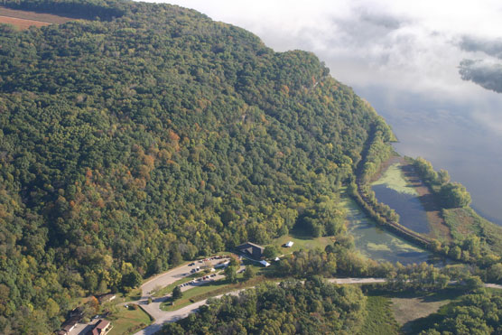 Aerial View of Visitor center Area